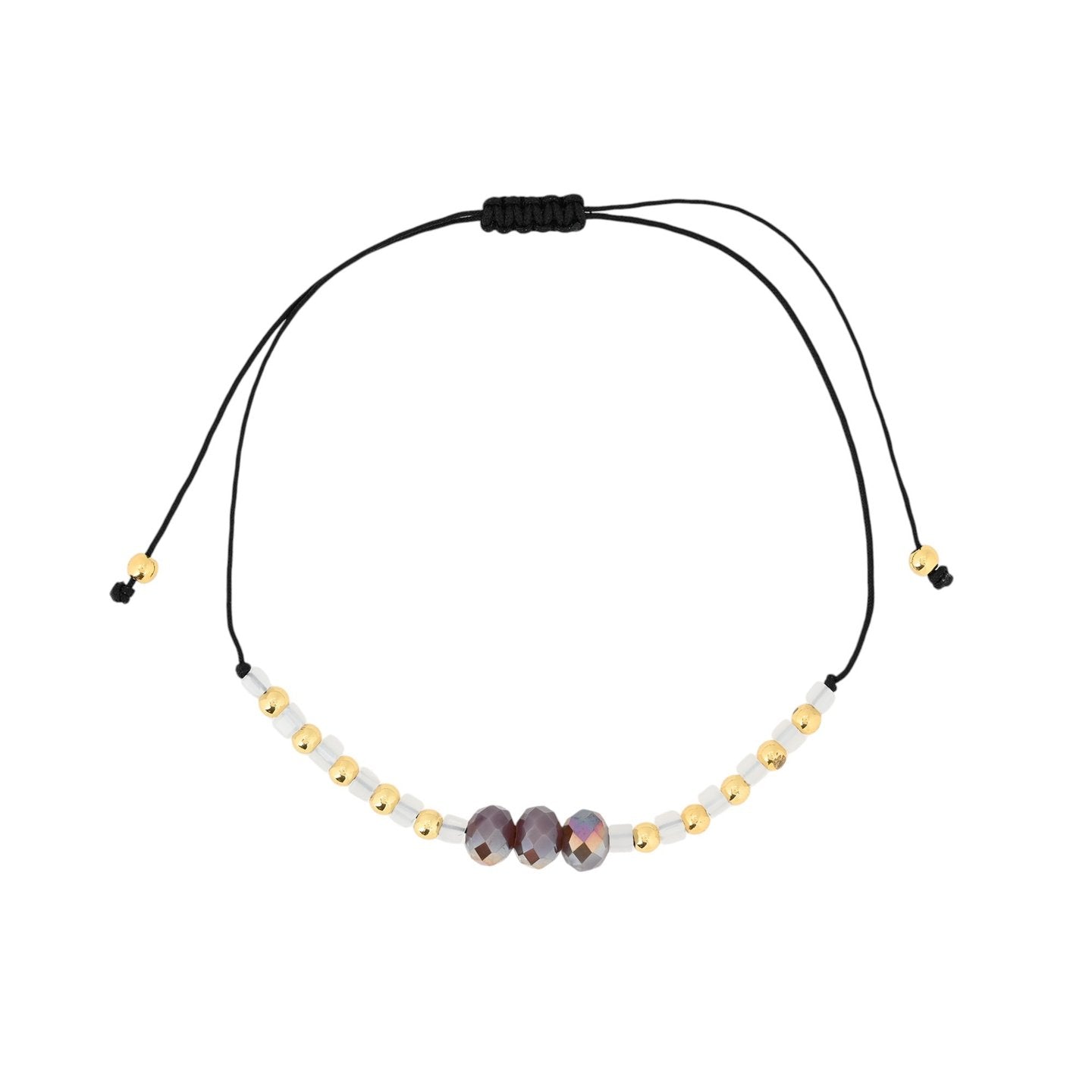 Ensemble de trois bracelets en acier rose Alba