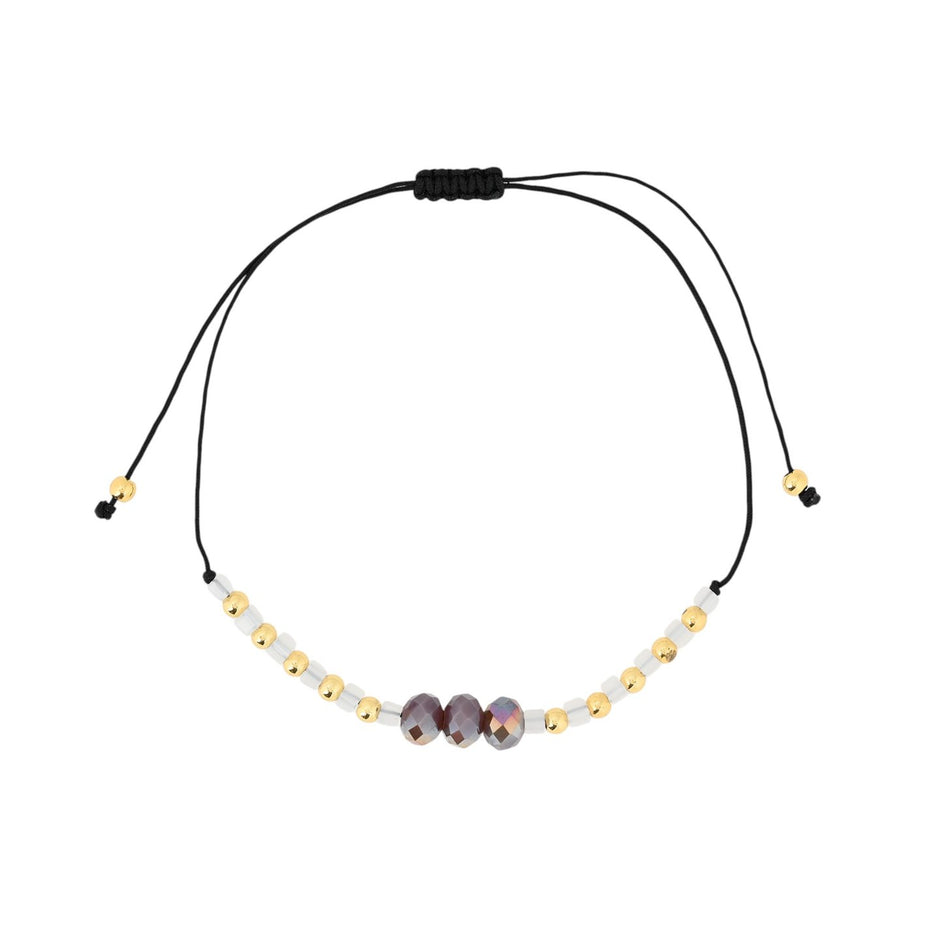 Ensemble de trois bracelets en acier rose Alba