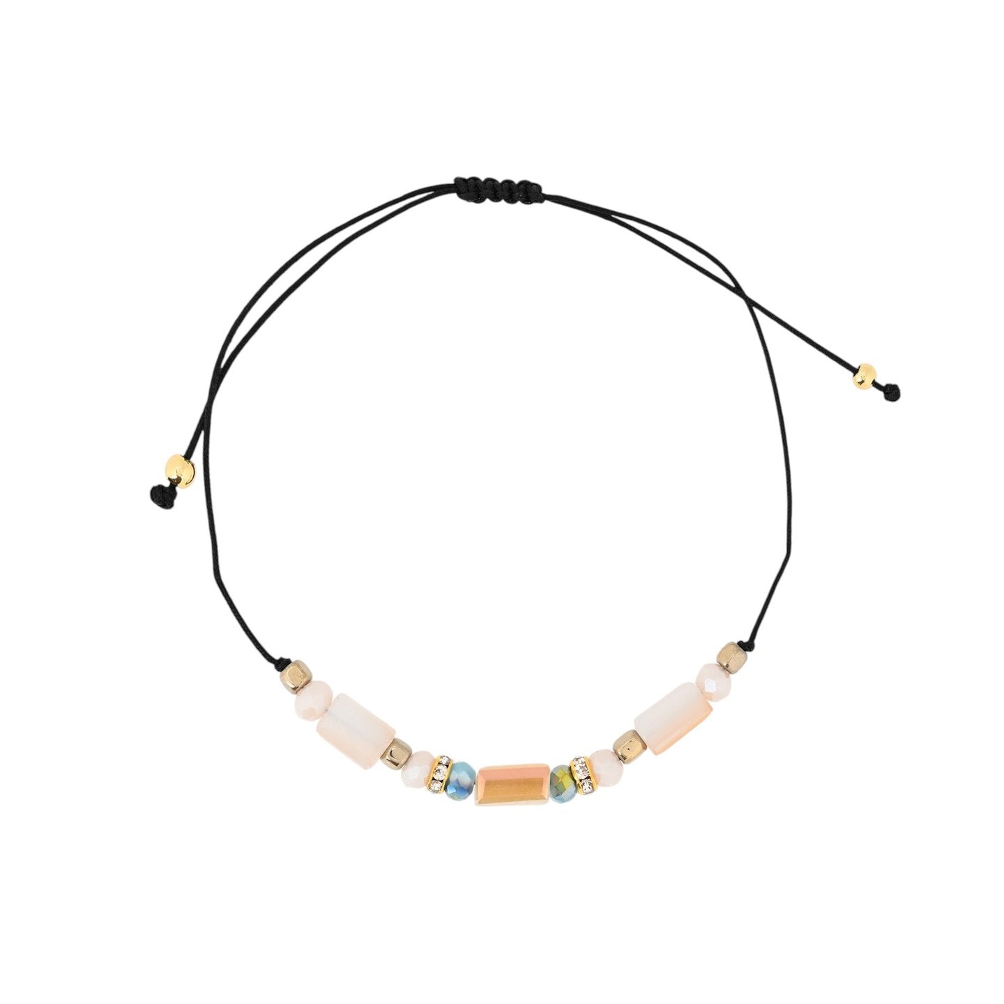 Ensemble de trois bracelets en acier rose Alba