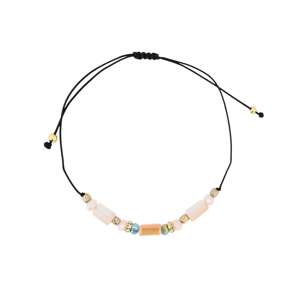 Ensemble de trois bracelets en acier rose Alba