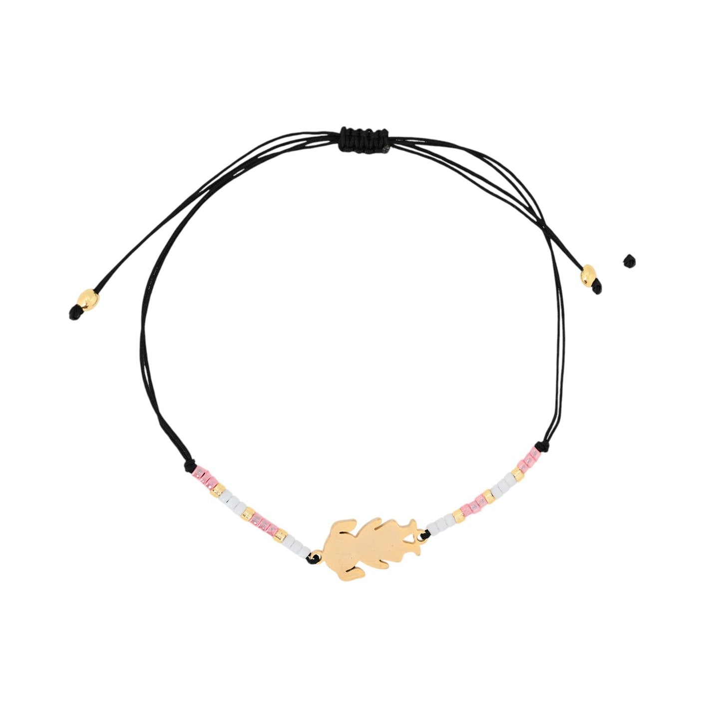 Ensemble de trois bracelets en acier rose Alba