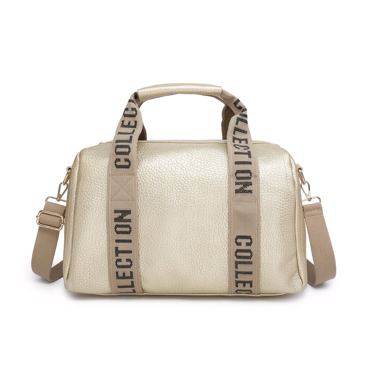 Sac de voyage synthétique avec détail sur les poignées