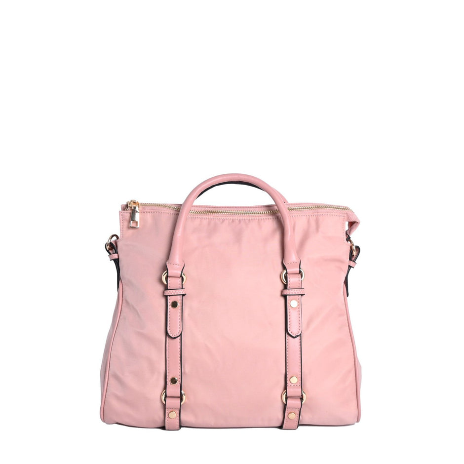 Sac en nylon avec détails dorés