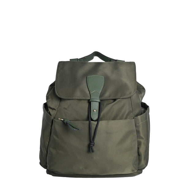 Sac à dos en nylon avec plusieurs poches extérieures