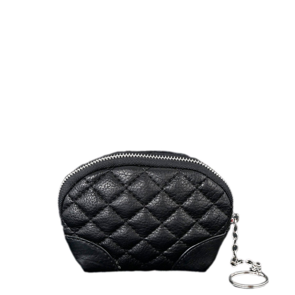 Mini porte-monnaie avec détails noirs