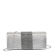 Pochette femme en tissu brillant