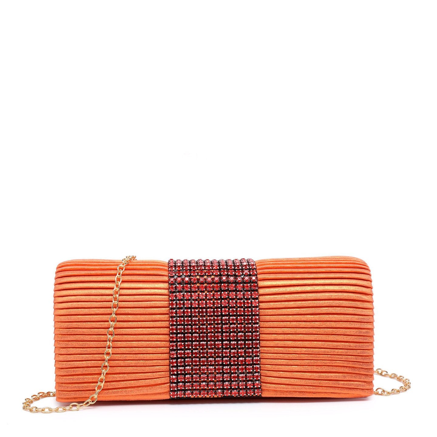 Pochette femme en tissu brillant