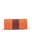 Pochette femme en tissu brillant