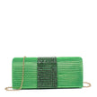 Pochette femme en tissu brillant