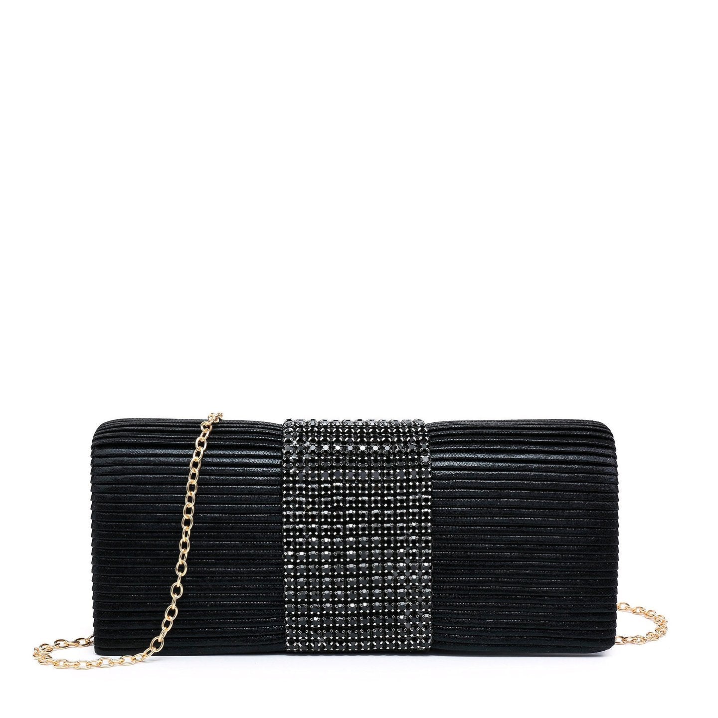 Pochette femme en tissu brillant