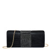 Pochette femme en tissu brillant