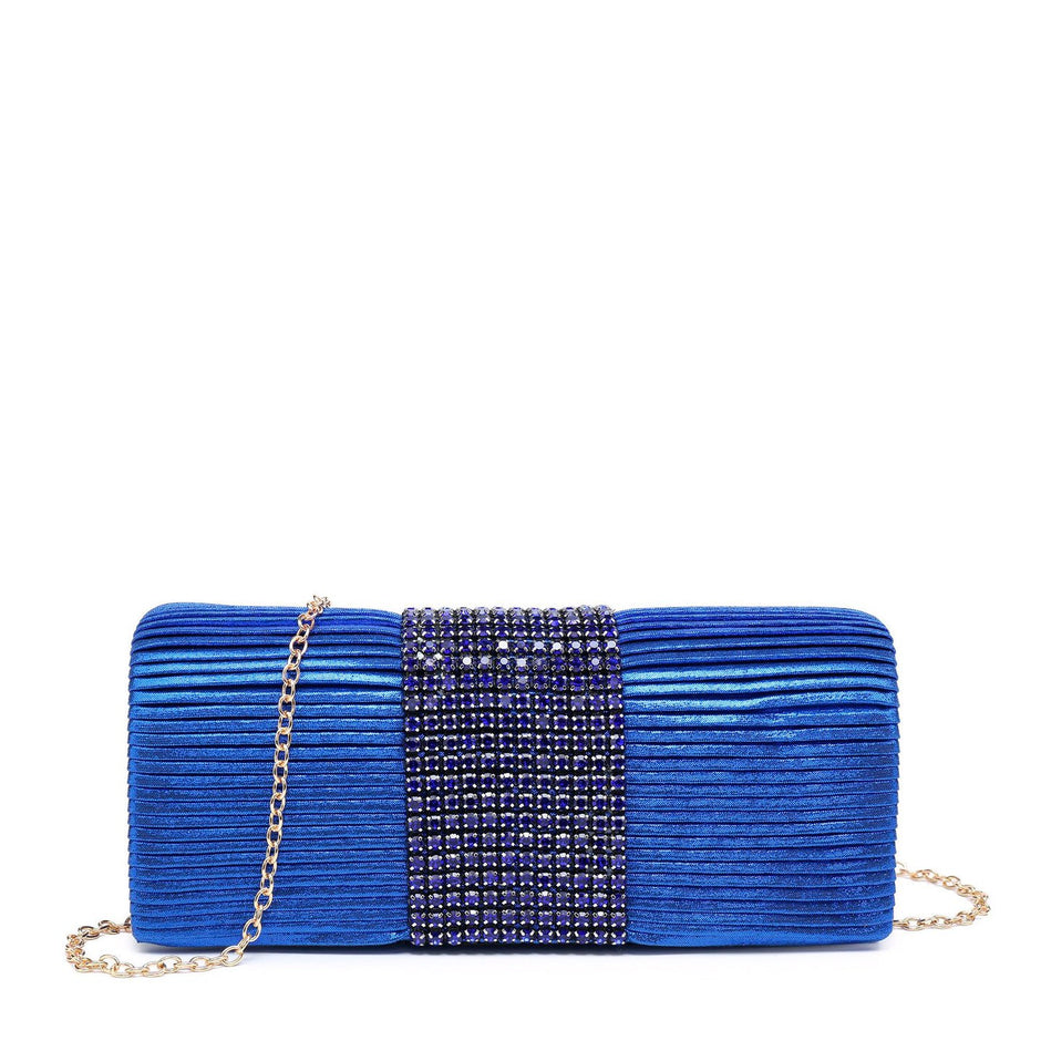 Pochette femme en tissu brillant