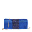 Pochette femme en tissu brillant