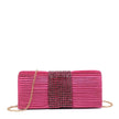 Pochette femme en tissu brillant