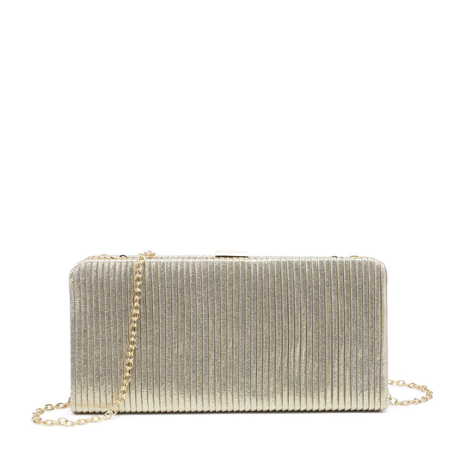 Pochette femme en tissu brillant