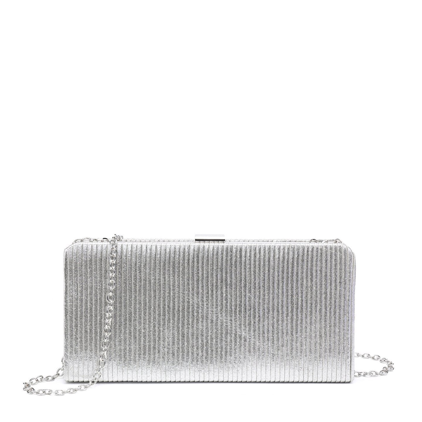 Pochette femme en tissu brillant