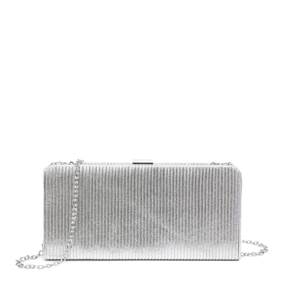 Pochette femme en tissu brillant