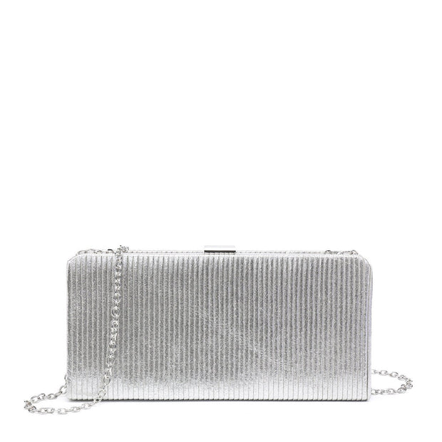Pochette femme en tissu brillant
