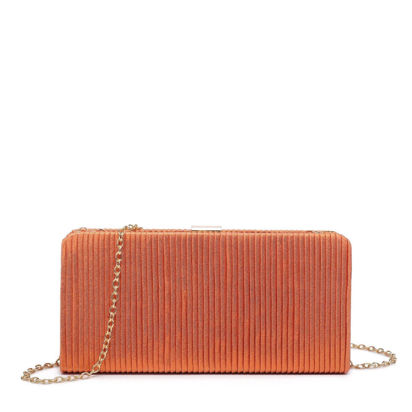 Pochette femme en tissu brillant