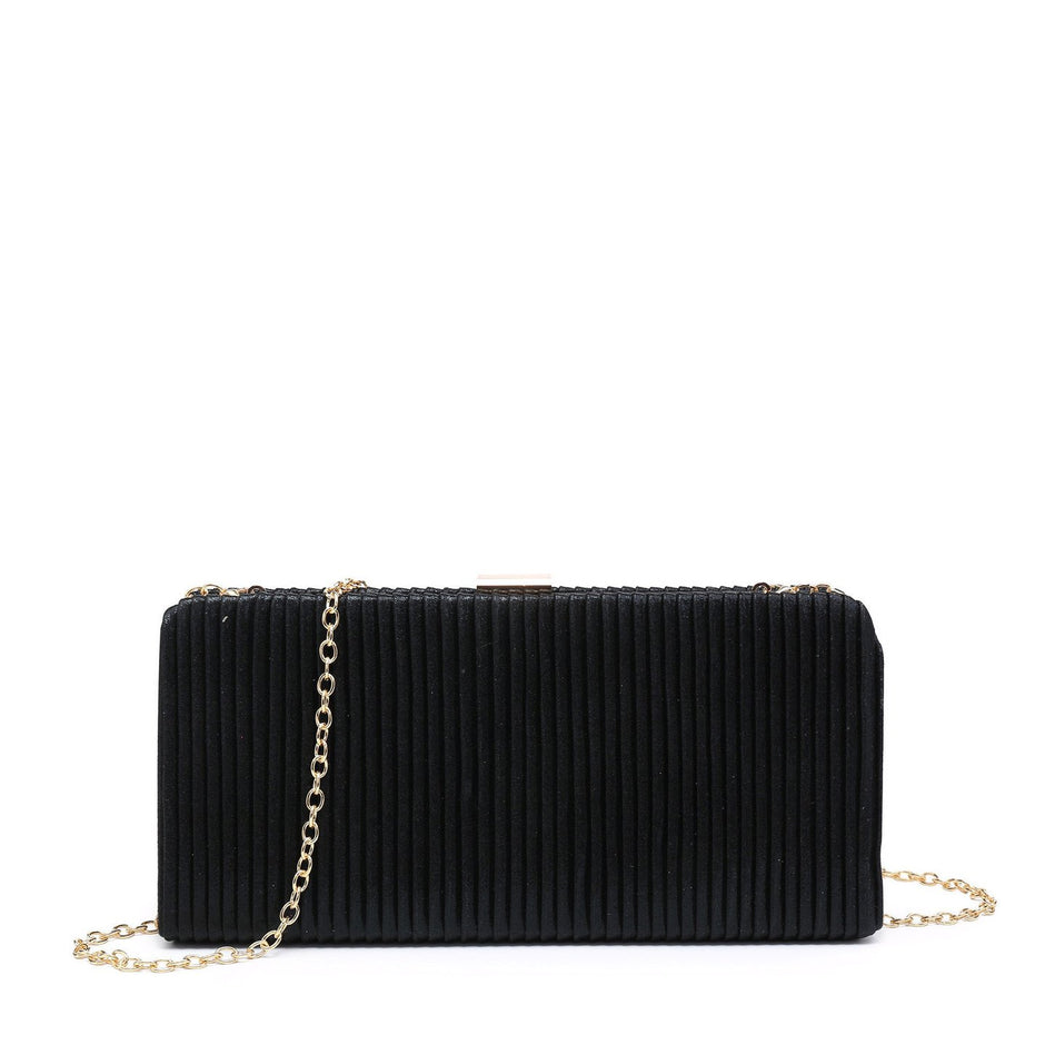 Pochette femme en tissu brillant