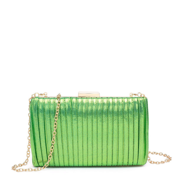 Pochette femme en tissu brillant
