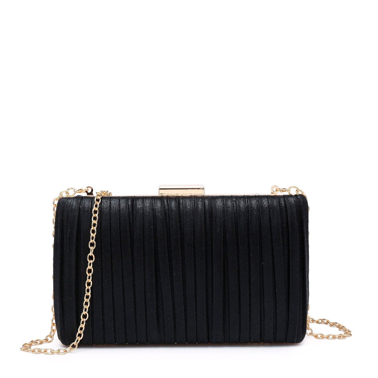 Pochette femme en tissu brillant