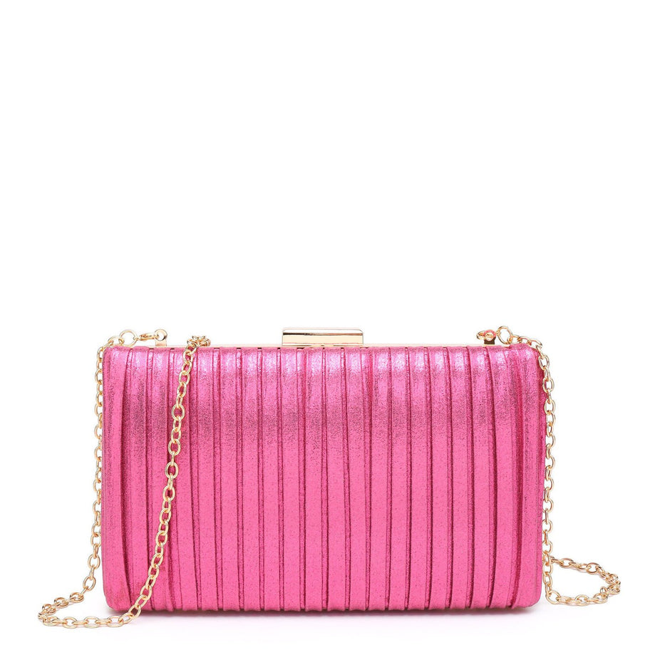 Pochette femme en tissu brillant
