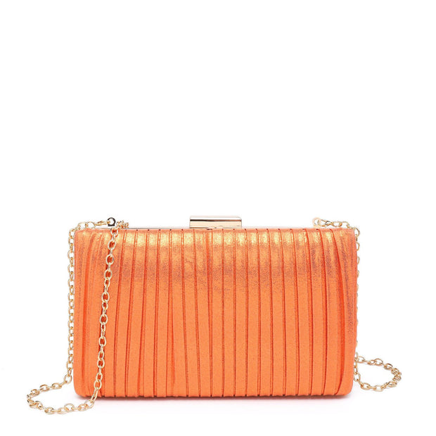 Pochette femme en tissu brillant