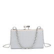Sac de fête avec anse chaîne et perles sur le fermoir