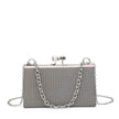 Sac de fête avec anse chaîne et perles sur le fermoir
