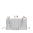 Sac de fête avec anse chaîne et perles sur le fermoir