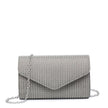 Pochette femme en tissu brillant