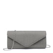 Pochette femme en tissu brillant