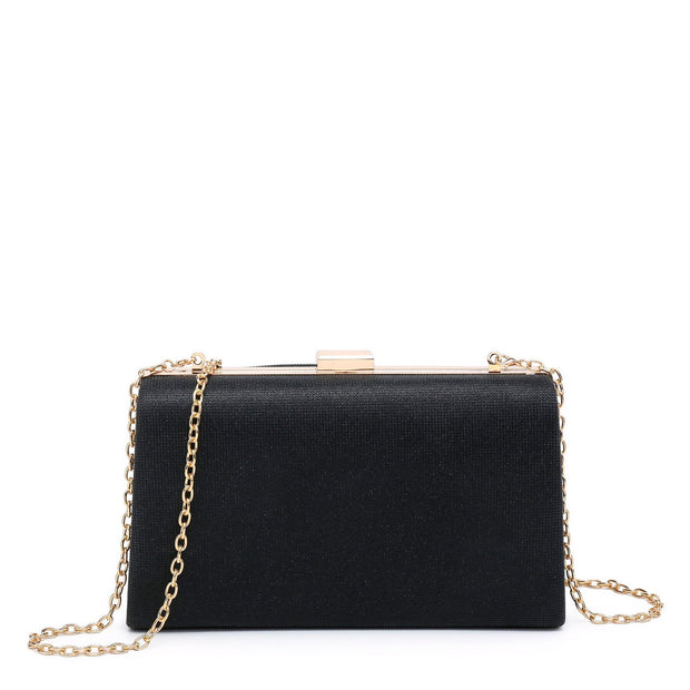 Pochette femme en tissu brillant