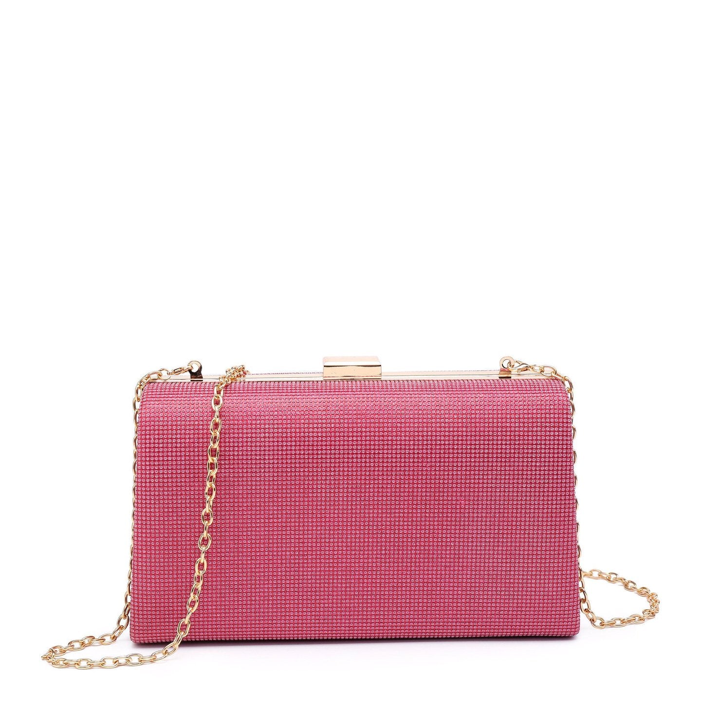 Pochette femme en tissu brillant