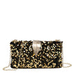 Sac avec fermeture en aluminium et paillettes