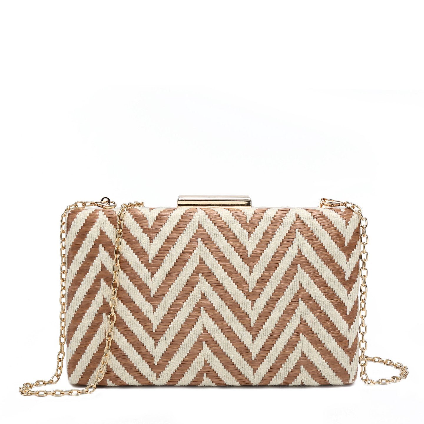 Sac banane en raphia imprimé