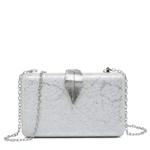 Sac de fête avec fermeture en forme de feuille