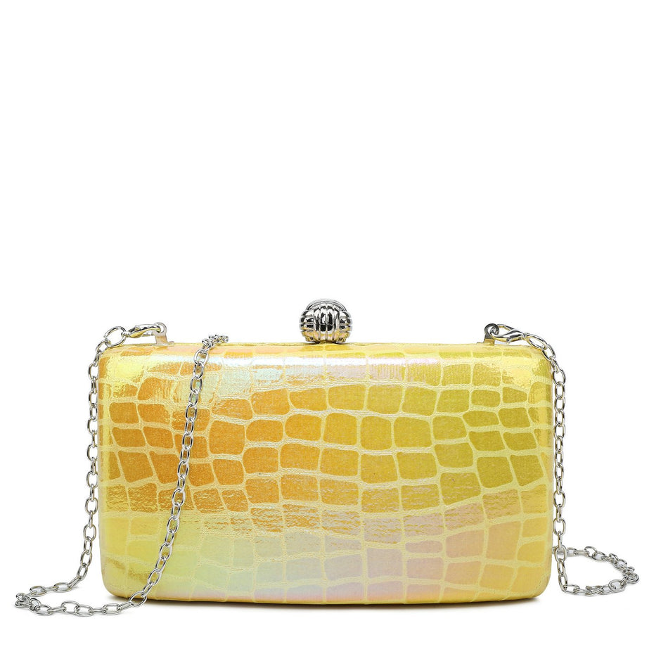 Sac banane à texture brillante hologramme