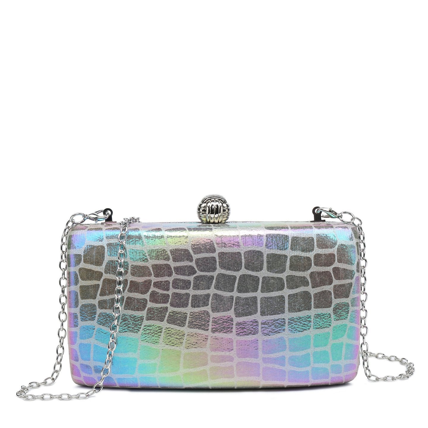 Sac banane à texture brillante hologramme