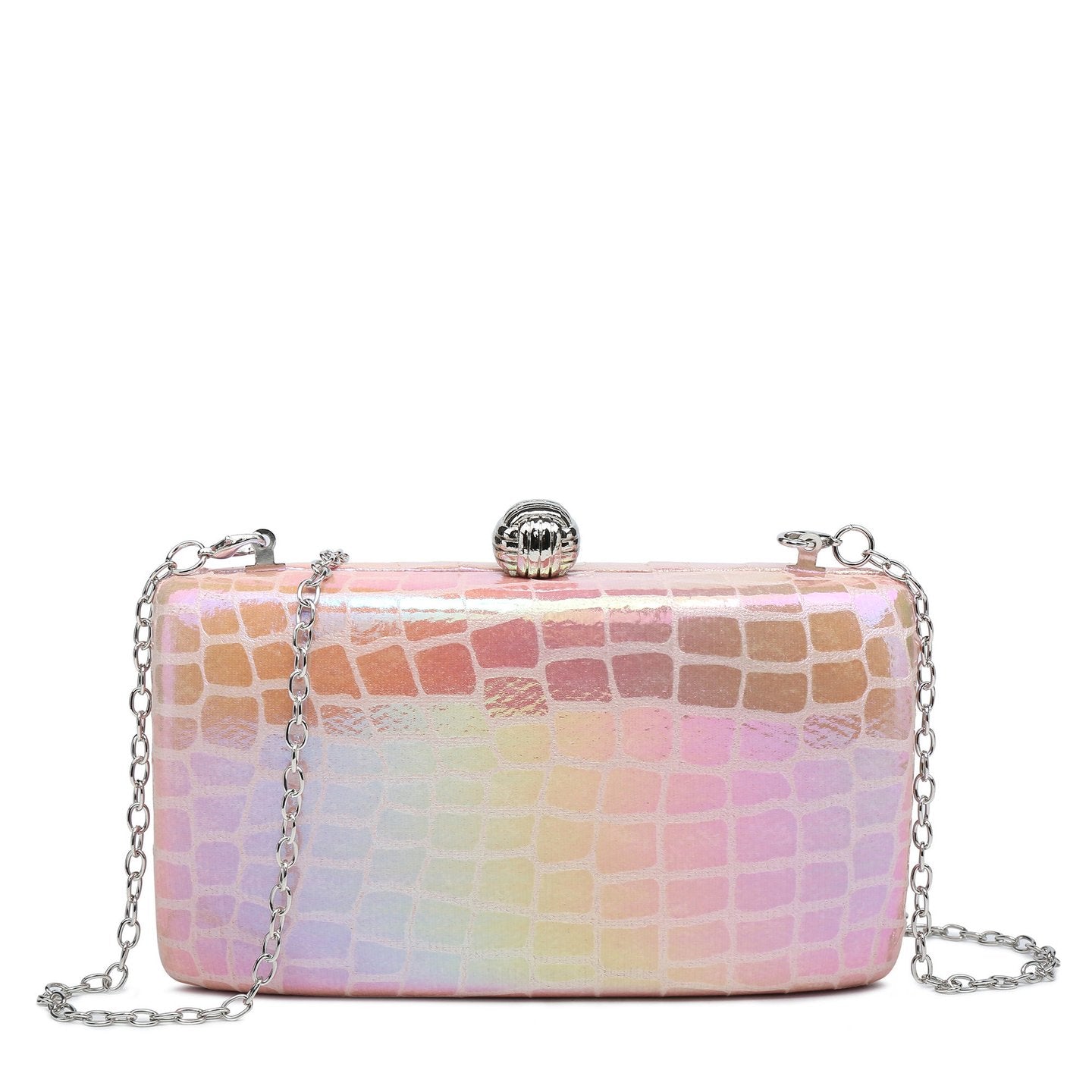 Sac banane à texture brillante hologramme