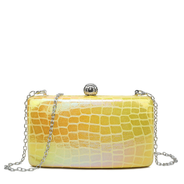 Sac banane à texture brillante hologramme