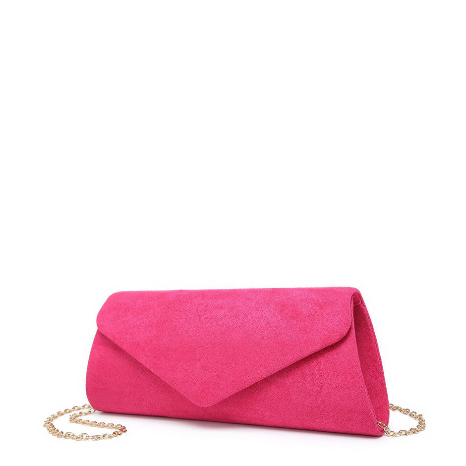 Pochette géométrique velours