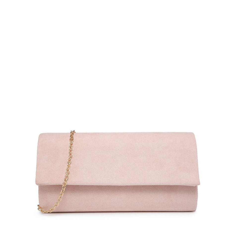 Pochette rectangulaire effet velours