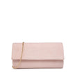 Pochette rectangulaire effet velours
