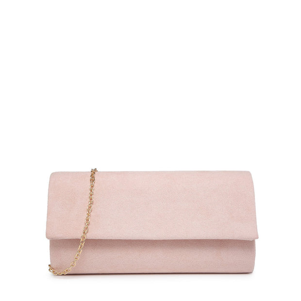 Pochette rectangulaire effet velours