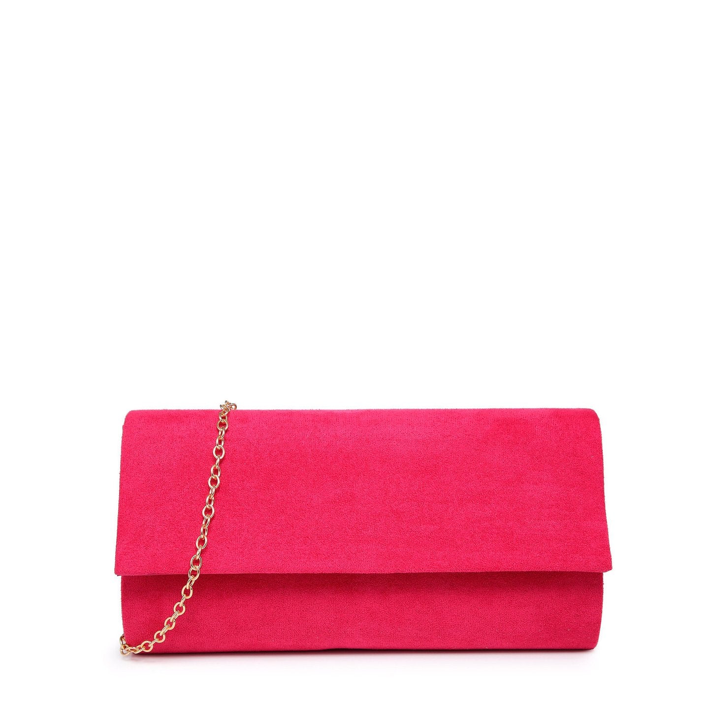Pochette rectangulaire effet velours