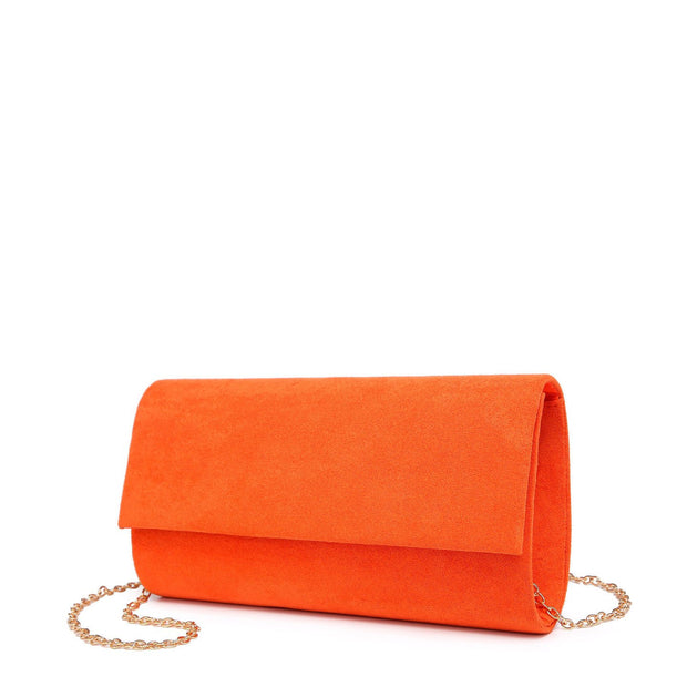 Pochette rectangulaire effet velours