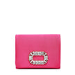 Pochette en satin avec pierres scintillantes