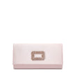 Pochette en satin avec application